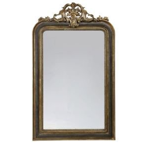 XL Black and Gold French Style Mirror XL Black and Gold French Style Mirror