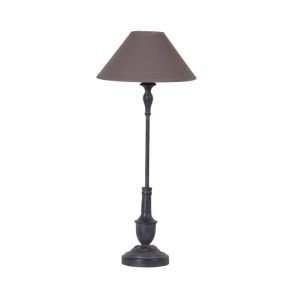 Tall Grey metal table lamp grey shade Tall Grey metal table lamp grey shade