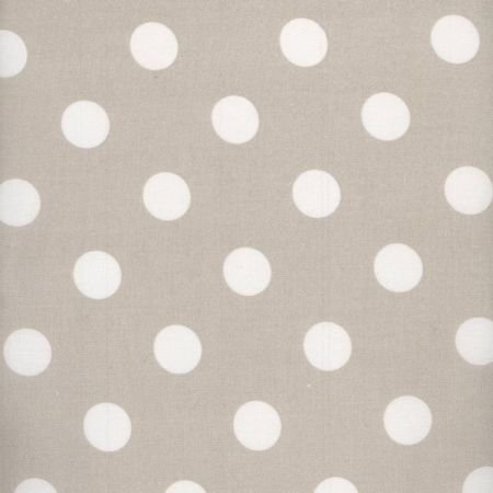 Toffee Large Polka Dot Oilcloth Tablecloth