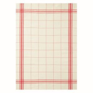 French Linen Rich Tea Towel - Red and white check French Linen Rich Tea Towel - Red and white check