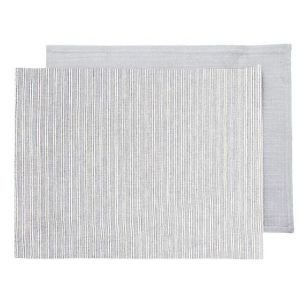 Grey Ticking Fabric Placemats Grey Ticking Fabric Placemats