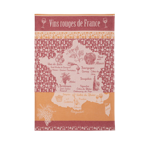 Vins Rouge de France kitchen Tea Towel Vins Rouge de France kitchen Tea Towel