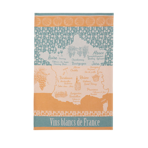 Vins blancs de France tea towel Vins blancs de France tea towel