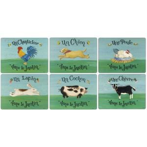 Set of 6 French Wine Label Placemats - Placemats and Coasters