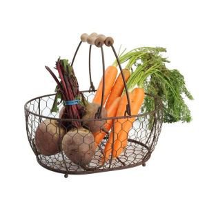 Provence Oval Chicken Wire Basket - Large Provence Oval Chicken Wire Basket - Large