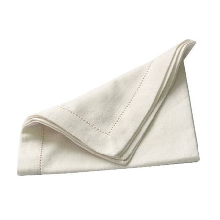 Set of 4 Hemstitch Napkins - Ivory