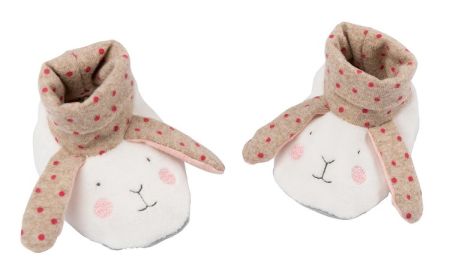 Moulin Roty Baby Slippers-Rabbit
