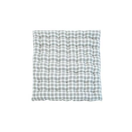 Dove Grey Check Seatpads