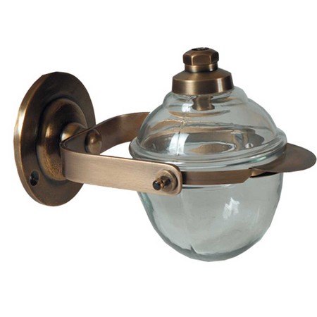 Brass wall mounted soap dispenser