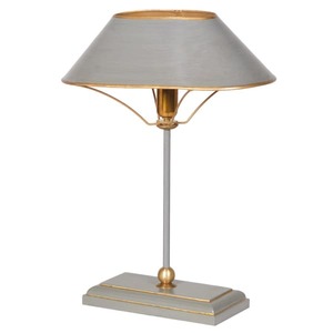 Grey and gold metal table lamp Grey and gold metal table lamp